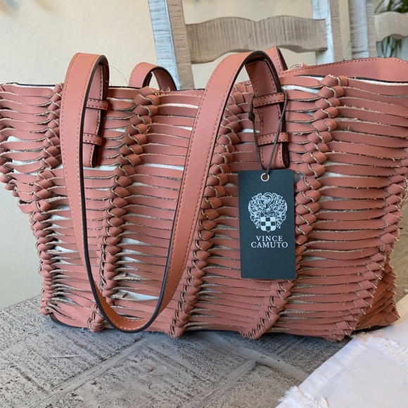 ISLAS TOTE Vince Camuto Leather Canvas Sushi Tote - Picture 8 of 8